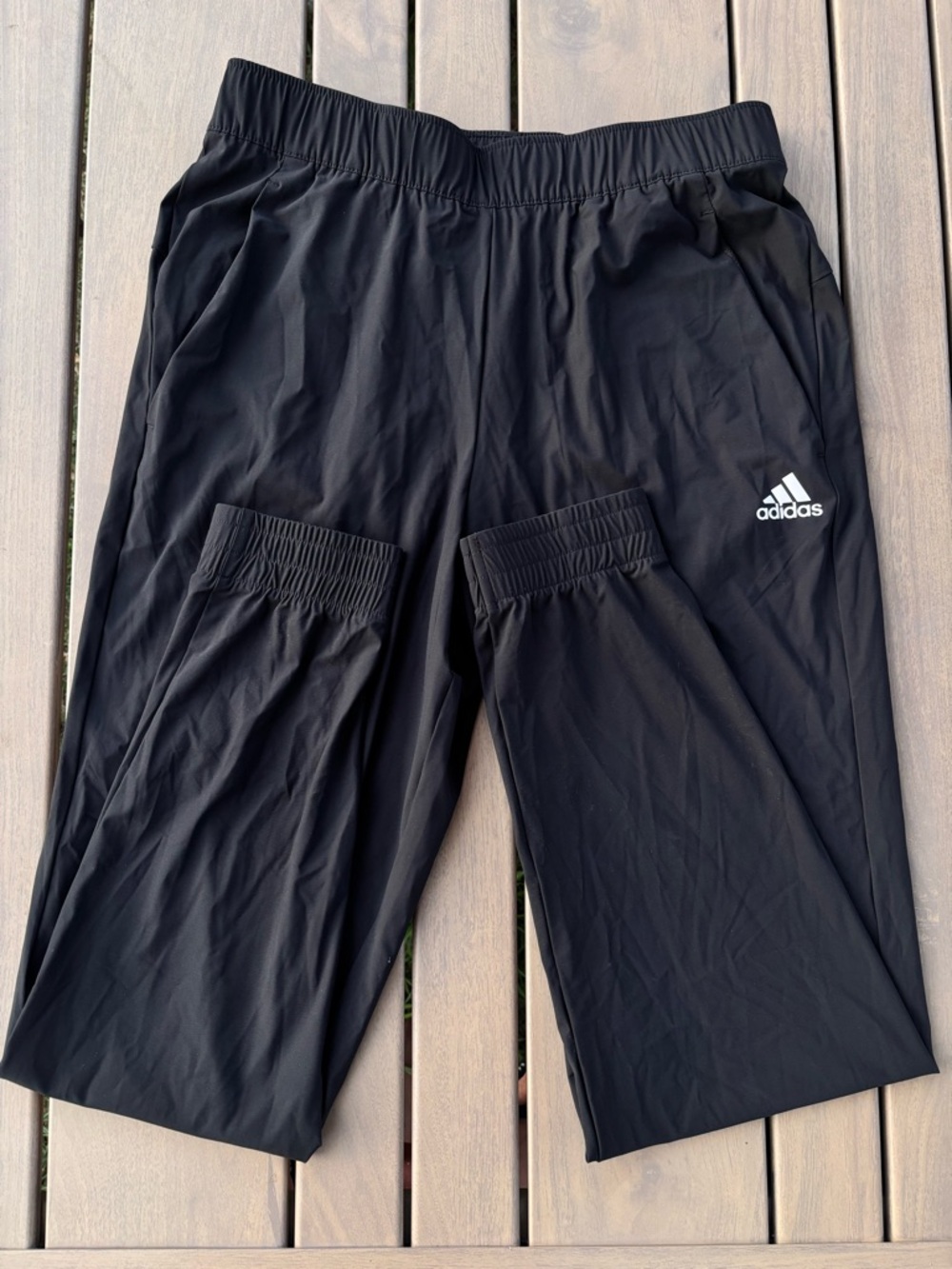 adidas Black Men's Track Pants with Logo